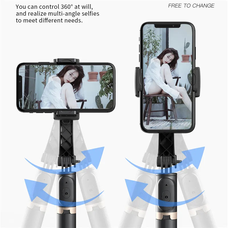 Bluetooth Selfie Stick Tripod Gimbal Stabilizer